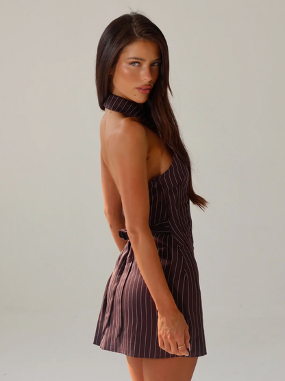 MAXII MINI DRESS BROWN